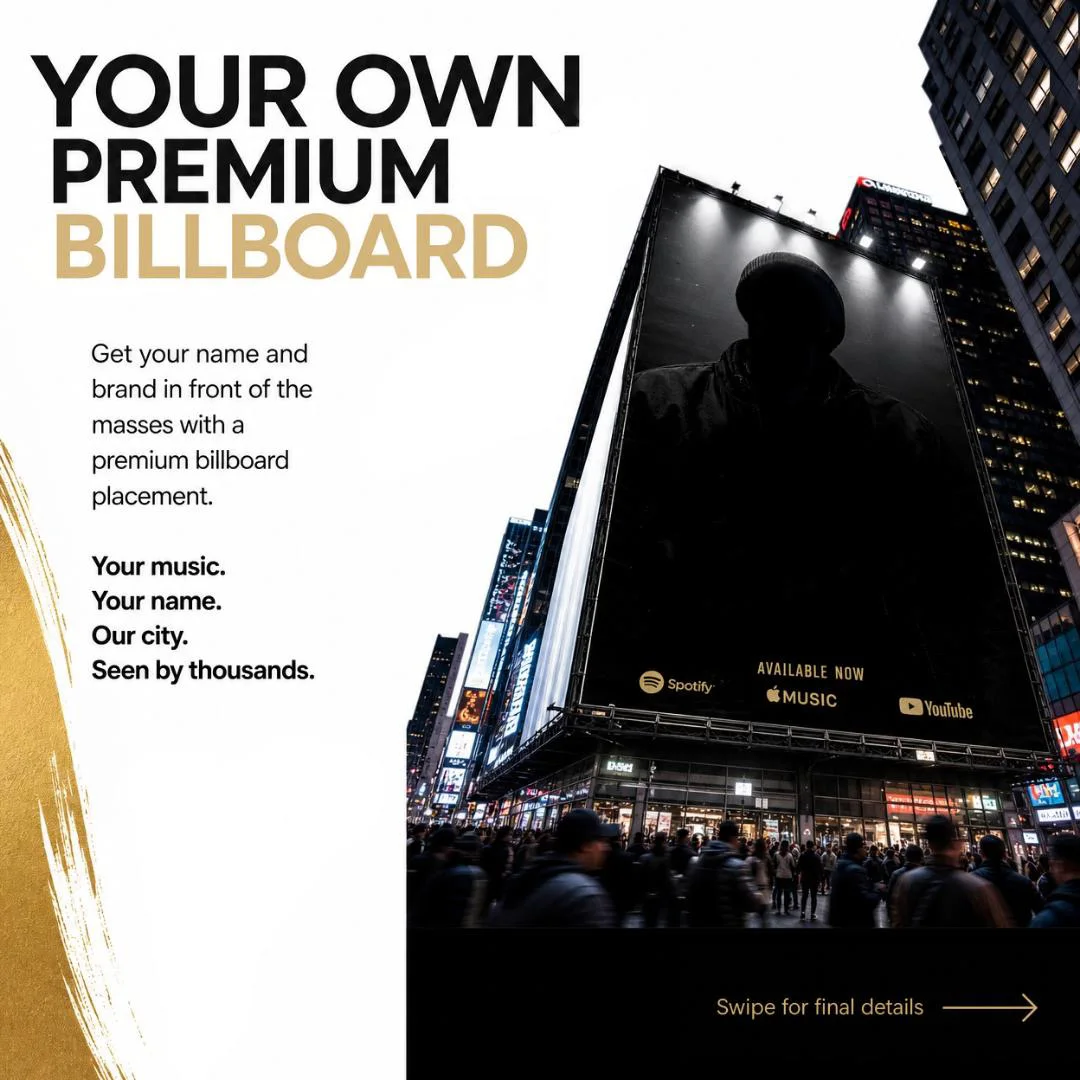 Your own premium billboard